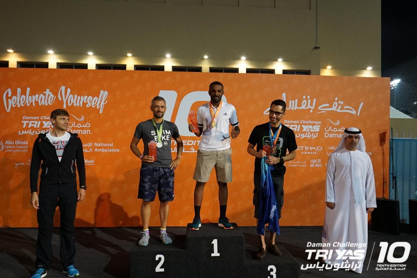 Age-group podium at TRI YAS Abu Dhabi